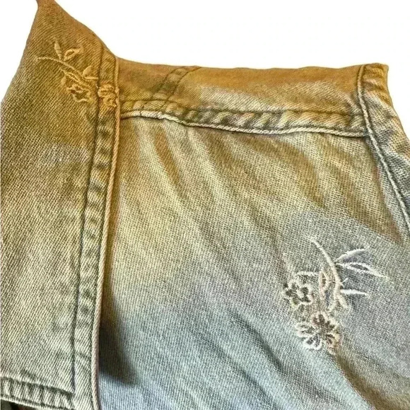 Casey And Max Denim Embroidered Vest Size S Women’s Boho Vintage Hippie Cottage - Picture 5 of 9